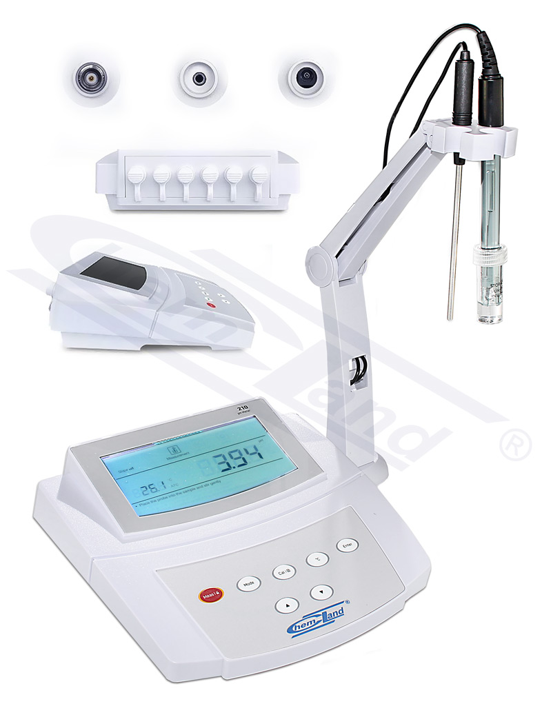 pH-metr laboratoryjny -1 do 15 pH , 1999 mV , 0 do 105 oC  Temp, zestaw ze statywem na elektrody