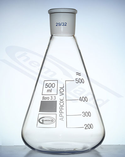 kolba stożkowa Erlenmeyera w/sz WS. 19/26 poj. 00025ml GLASSCO
