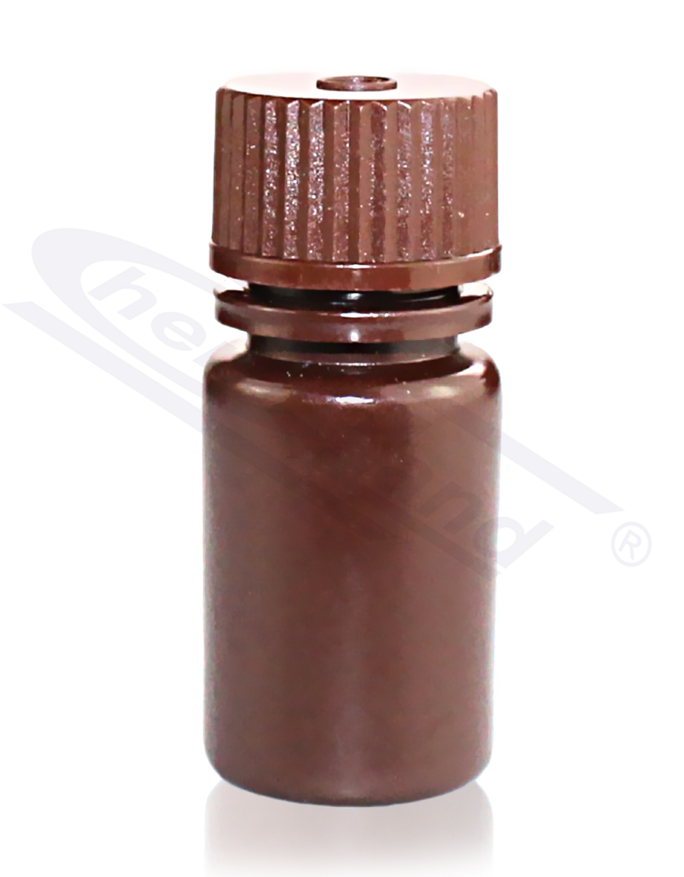 butelka  HDPE 0008ml wąska szyja, BRĄZOWA