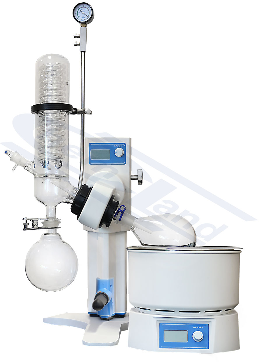 wyparka prożniowa z wakuometrem MECHANICZNA, prędkość obrot.20-180rpm,prędkość parowania 22ml/min, łaźnia WODNA