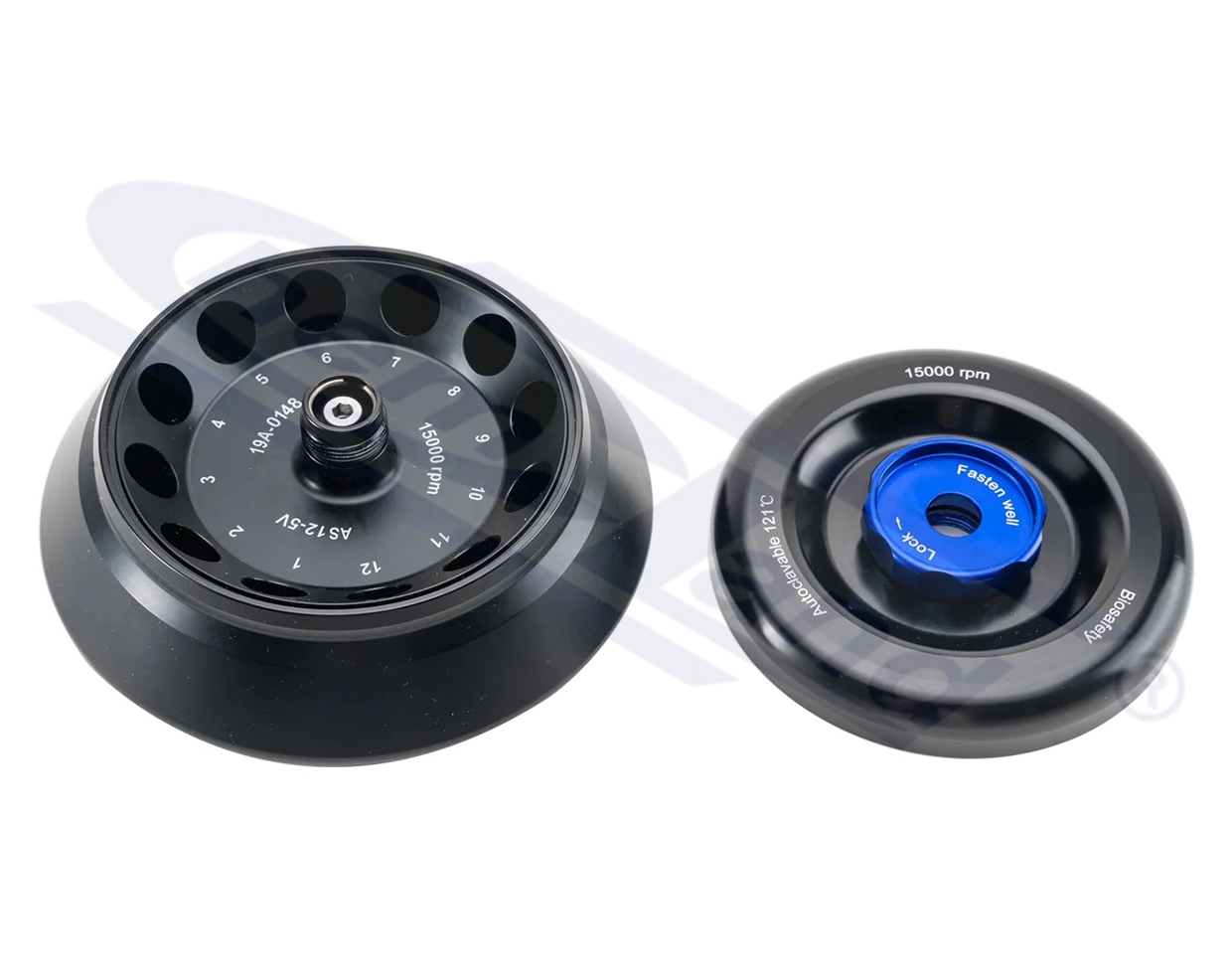 rotor AS12-5V aluminiowy z pokrywą do wirówki D3024 i D1524R, 5 ml ó— 12 (stożek na dole) DLAB