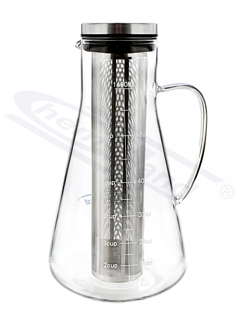 kolba stożkowa Erlenmayera z Uchem szeroka szyja 01600 ml CHEMLAND