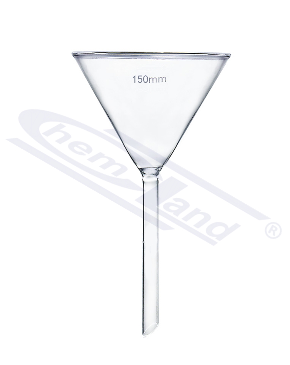 lejek laboratoryjny szklany ZWYKŁY 0150 CHEMLAND NEW LINE