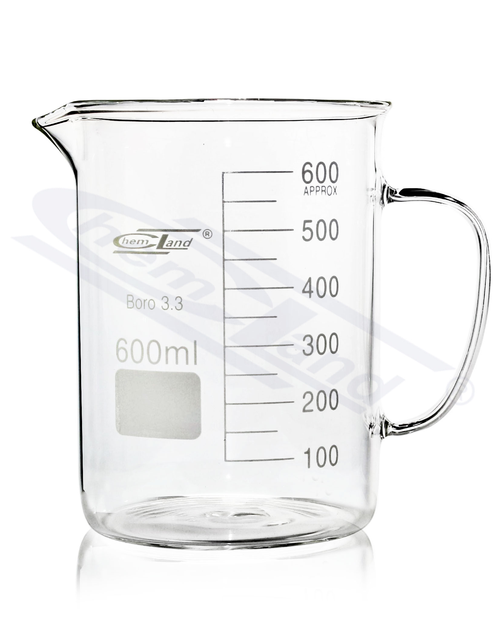 zlewka niska z uchem 00250ml szkło borokrzemowe
