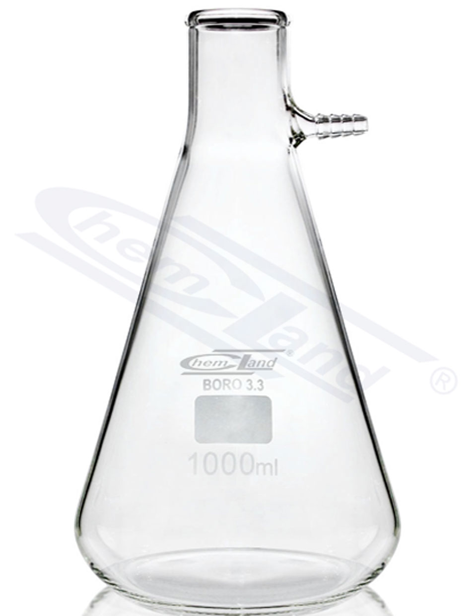 kolba próżniowa ze szklanym króćcem poj. 00250ml CHEMLAND NEW LINE