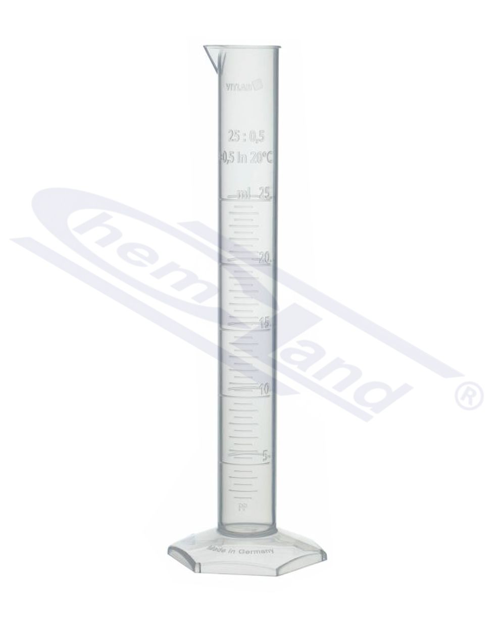 cylinder PP kl.B wysoki skala tłoczona 0050ml