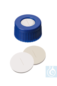 neochrom® UltraBond Verschlüsse ND9 schwarz, Septum Silikon weiß/PTFE rot, 100 S