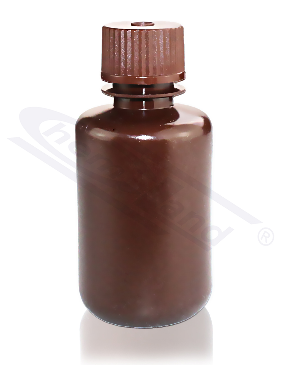 butelka  HDPE 0060ml wąska szyja, BRĄZOWA
