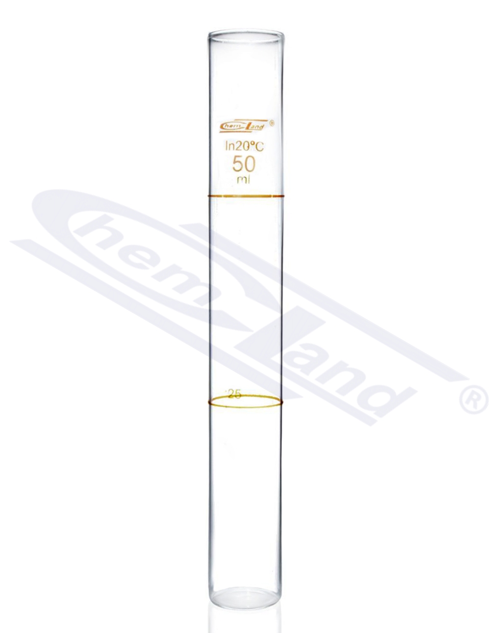 cylinder Nesslera niski-100ml h-210 fi-30 50/100 - skala brązowa