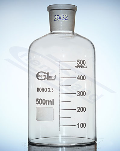 butelka z BORO 3,3  00500  WS 34/35  SiO2>80,5%