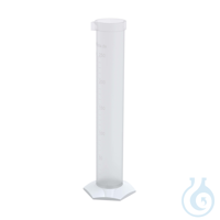BOLA Measuring Cylinders, 50 ml Translucent, I.D. 24 x H 172 mm, graduation divi