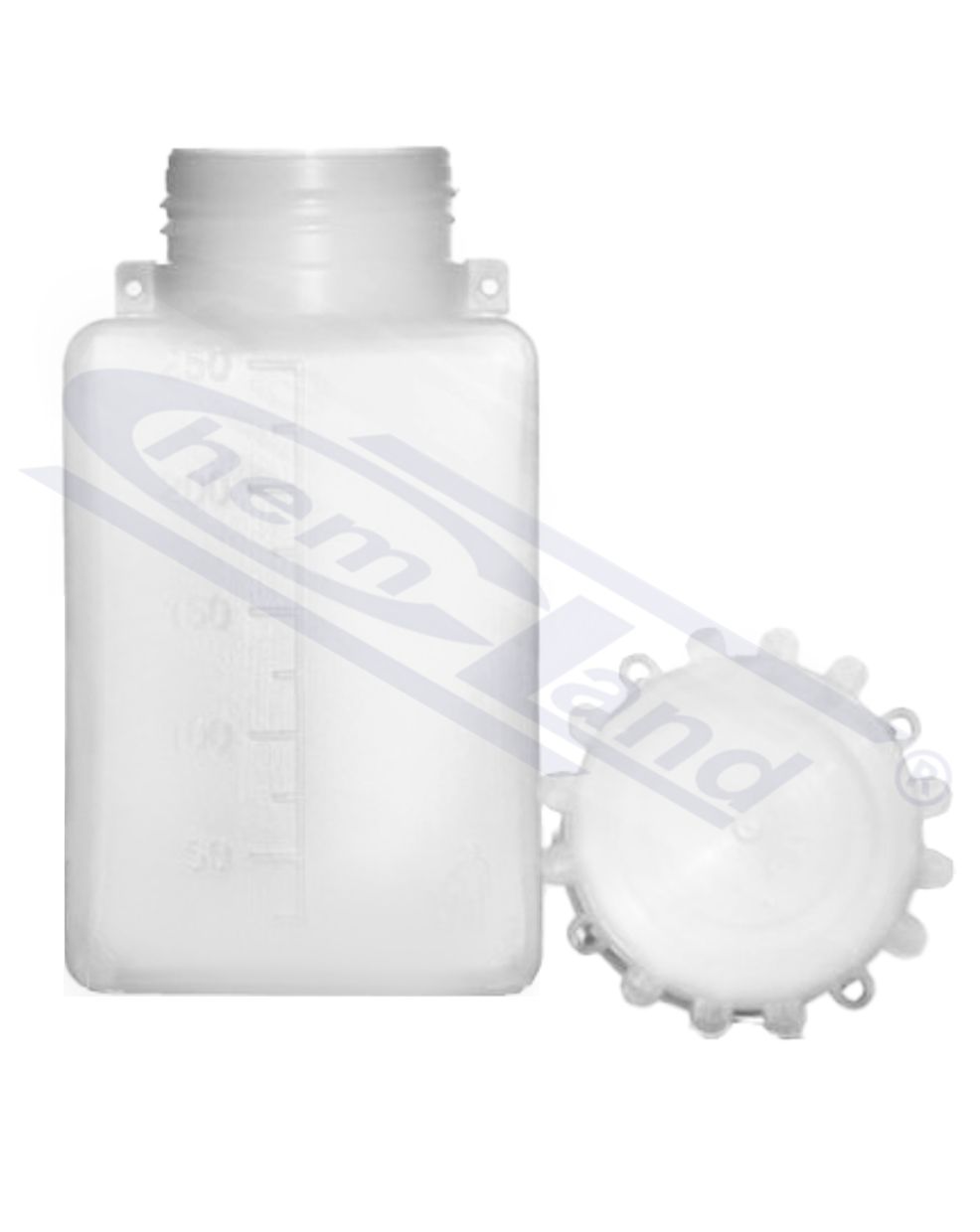 butla kwadrat z PE szeroka/szyja 0250ml do plombow