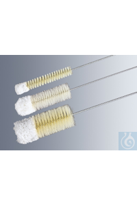 Brushes for cylinders, zinc-coated with loop at the end, brsitle with head of