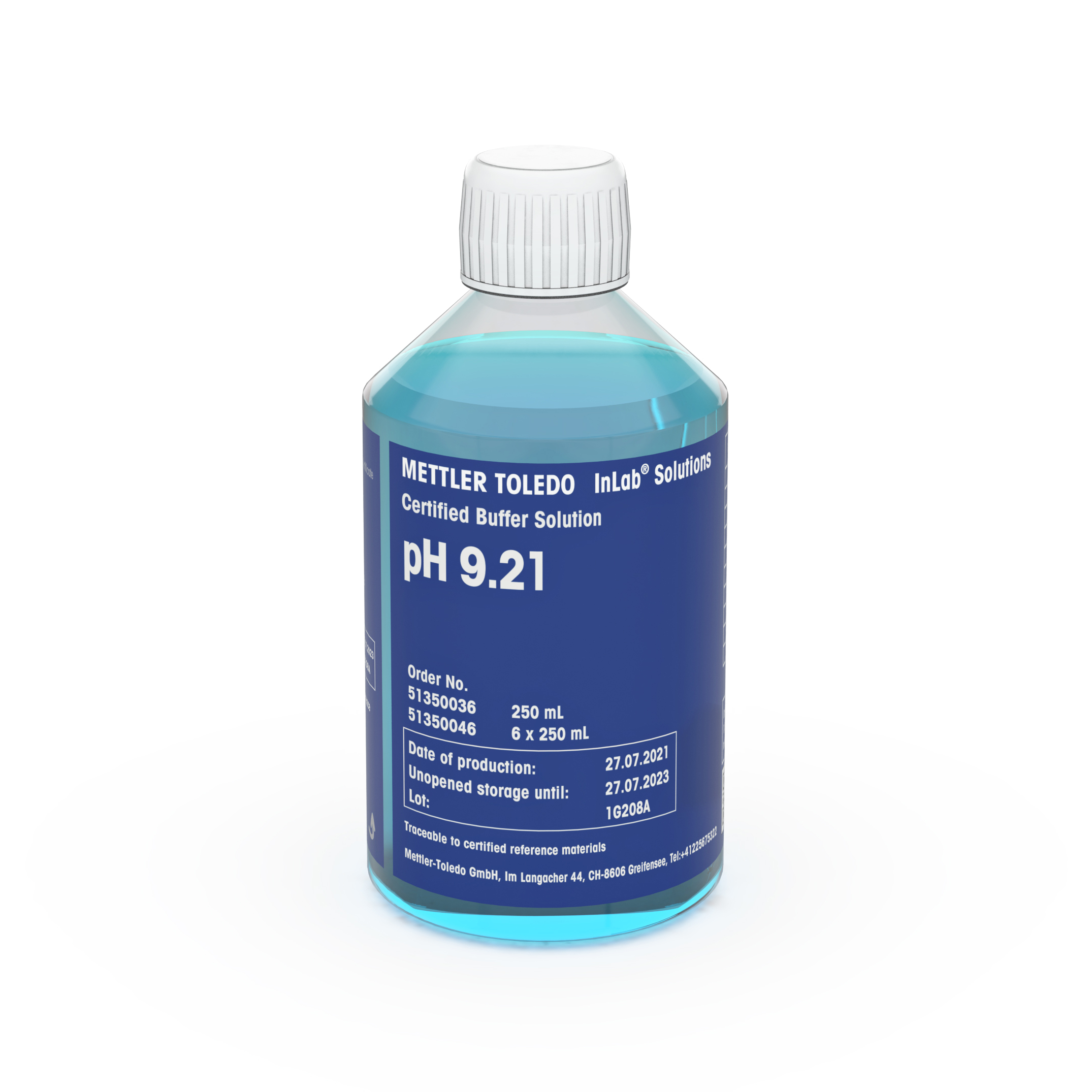 Certified buffer pH 9.21 250mL Bottle