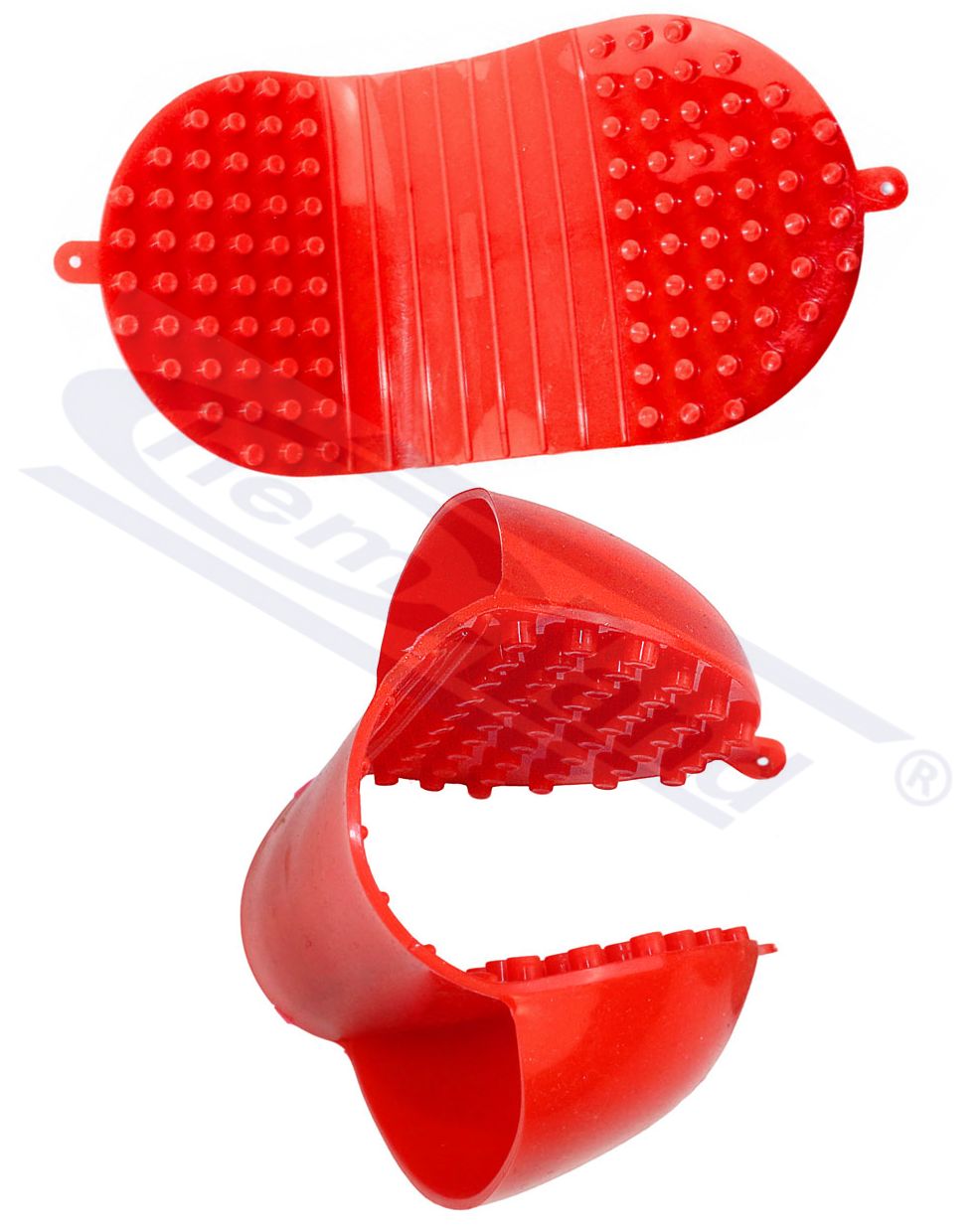 hot łapka na 5 palcółw/cała dłoń, -62 + 250oC, czerwony silikon, wymiar 185x98mm
