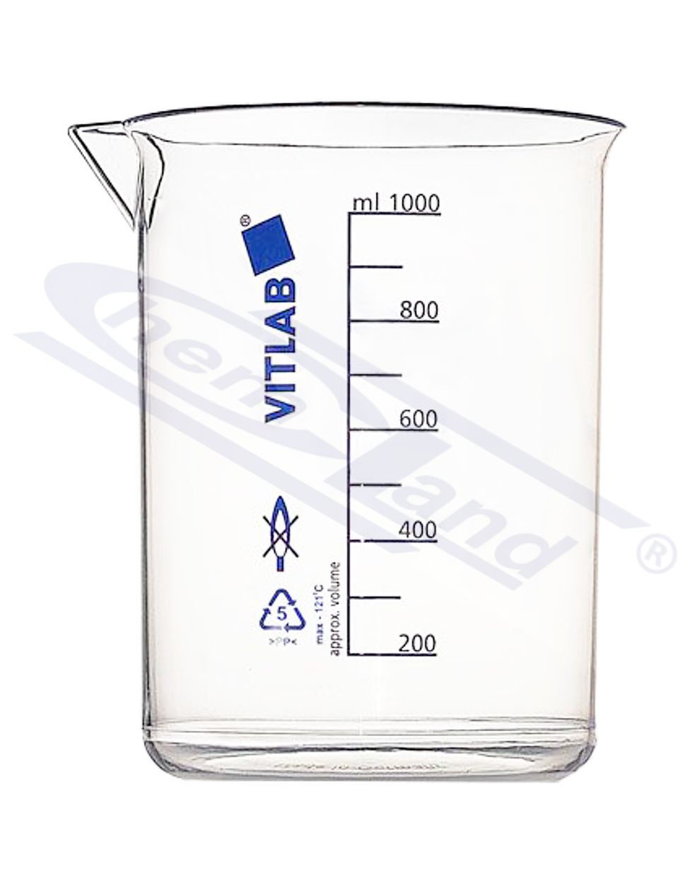 zlewka PP skala niebieska 3000ml