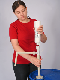 AccuOne battery-powered barrel pump