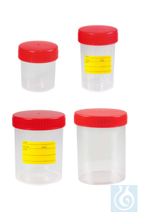 neoChoice Mehrzweckbecher mit Schraubdeckel, 30 ml, PP, steril