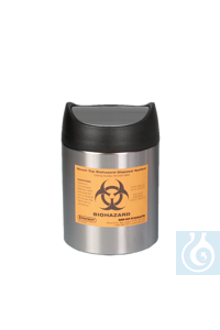 neoChoice Tisch-Abfallbehälter mit Sensor, Biohazard, 1,5 Liter, 17 cm hoch, 12,