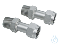 2 Adapters M16x1 female to NPT 3/8 male