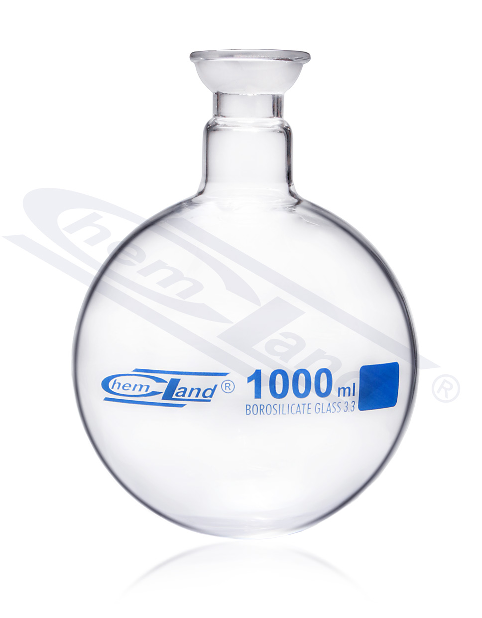 kolba okrągłodenna 02000ml szlif kulisty 35 CHEMLAND NEW LINE