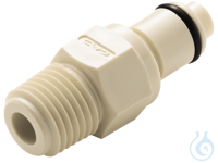 Rapid couplings with external thread