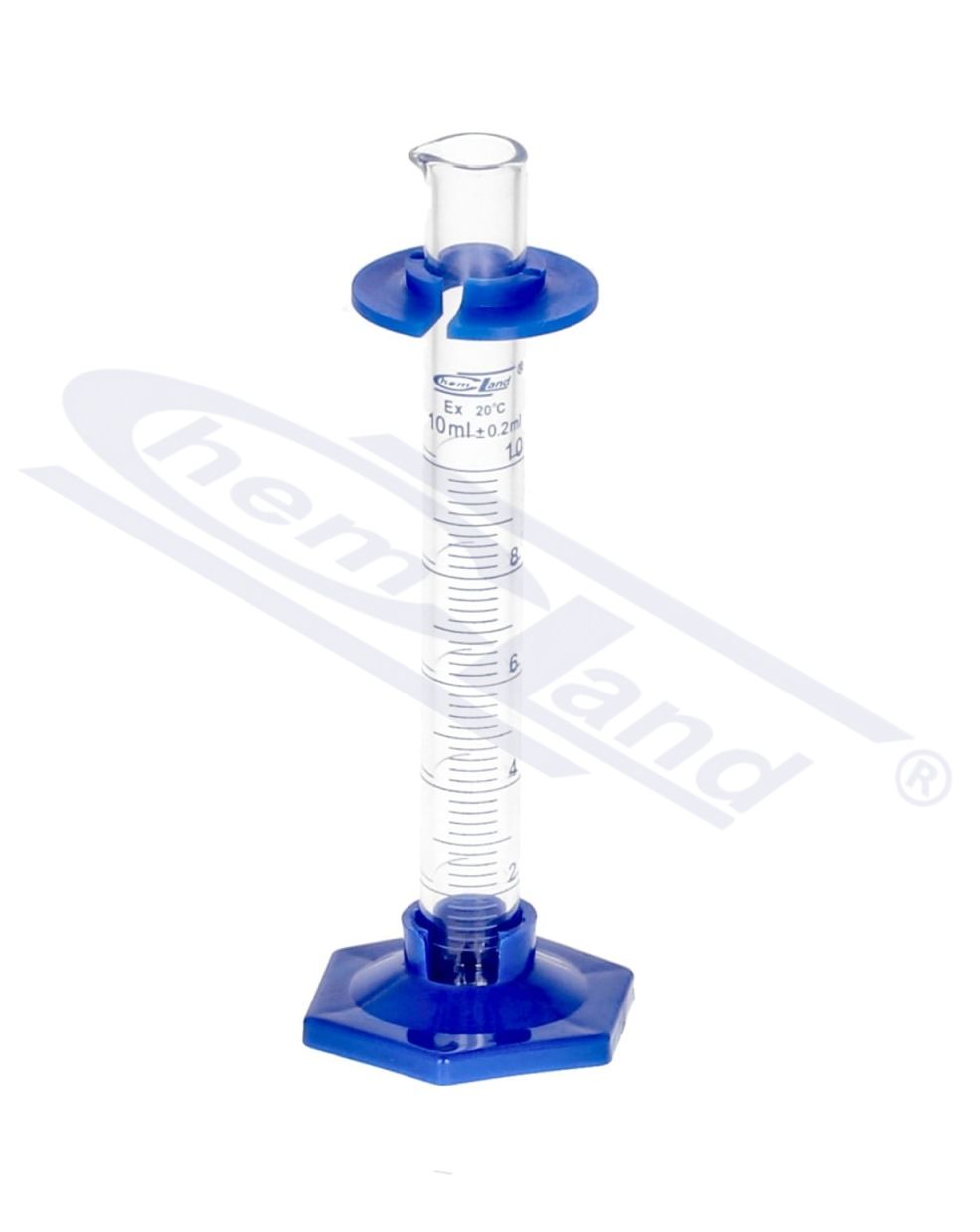 cylinder  miarowy 0010ml klasa B stopa PP CHEMLAND