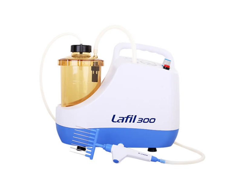 zestaw filtracyjny LAFIL 300 - PLUS, butla próżniowa 1200 ml i zestawem końcówek ssących Rocker