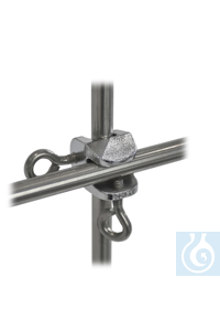 Bosshead for frames 18/10 steel, d=13,5mm, ring screw