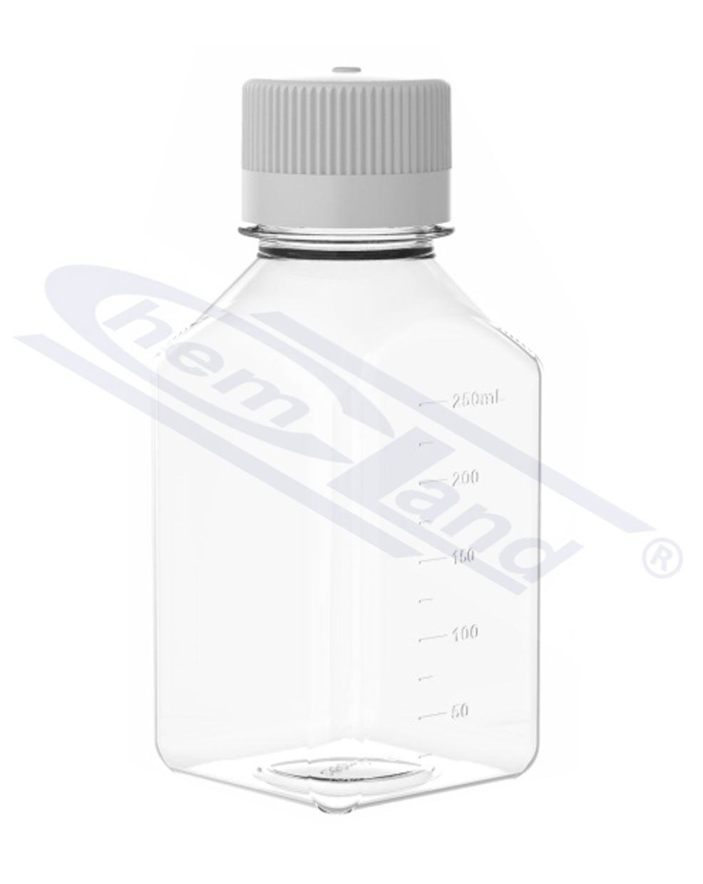 butle na media PETG z nakrętką HDPE 0500ml STERYLNE, op. 24szt CHEMLAND
