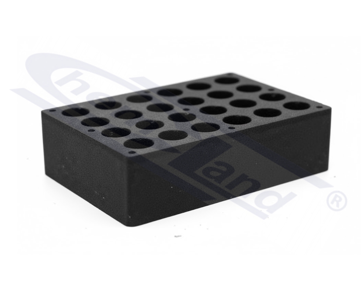 blok grafitowy fi 31 mm x 24 miejsc, do próbowek 50 mL lub fi 30 mm Rocker