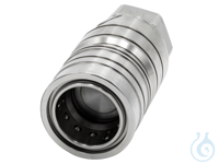 Clean-Break self-sealing coupling M24x1.5, FFKM temperature range: -45 ...