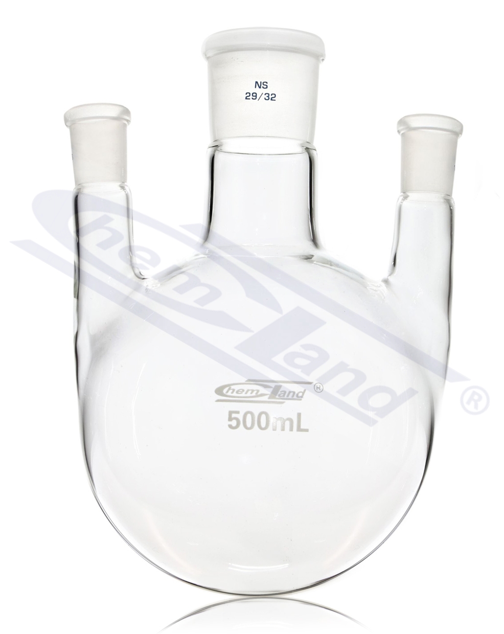 kolba kulista 3 szyje prosta  00100ml 29/14/14 CHEMLAND NEW LINE