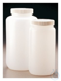 Nalgene™ Large Wide-Mouth HDPE Bottles with Closure