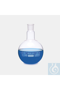 flask - flat bottom - glass - clear - NS neck - 50 ml - NS19/26