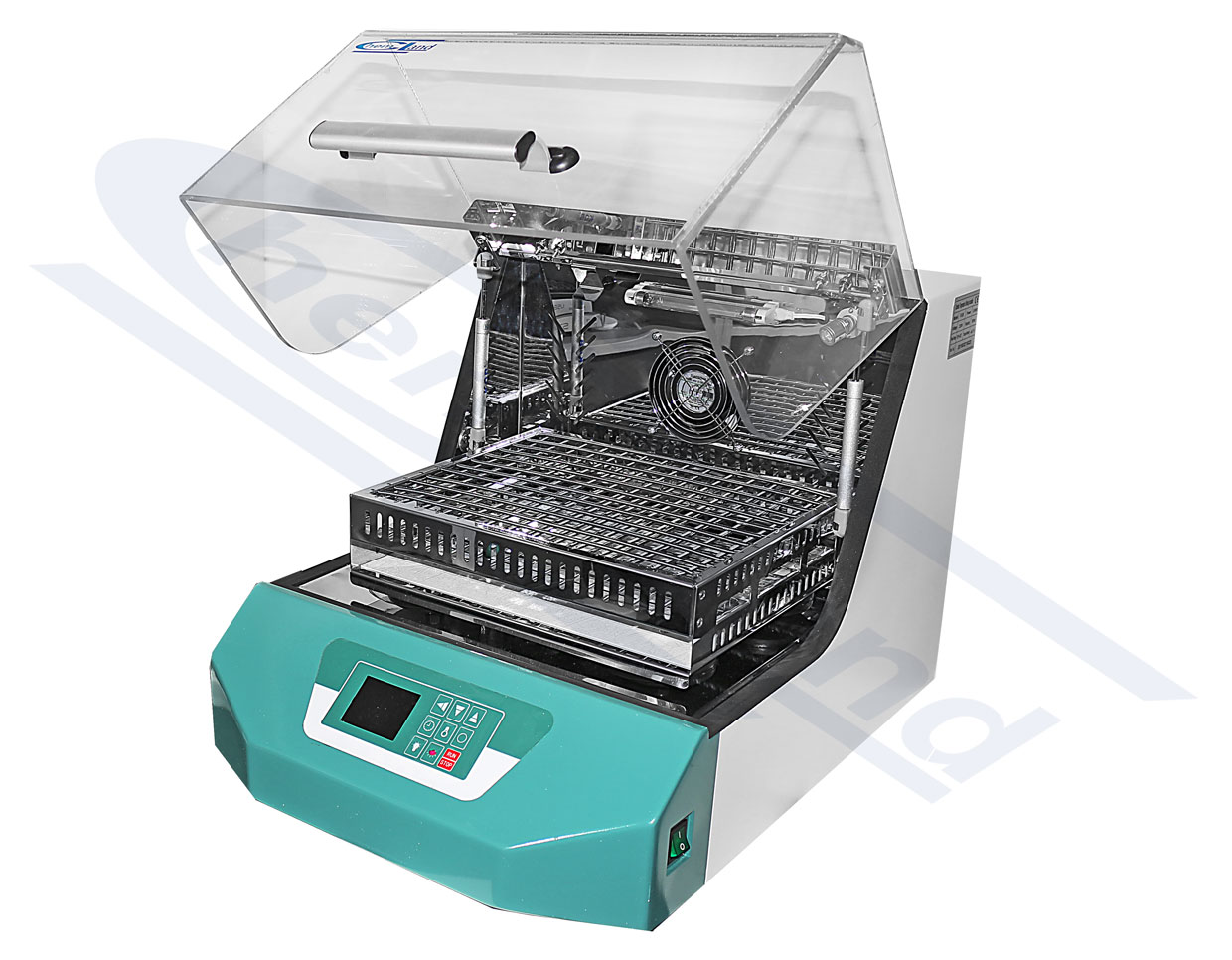 wstrząsarka inkubacyjna poj 50l wym wew 455x380x290 zak wstrz 30-300rpm amplituda 20mm