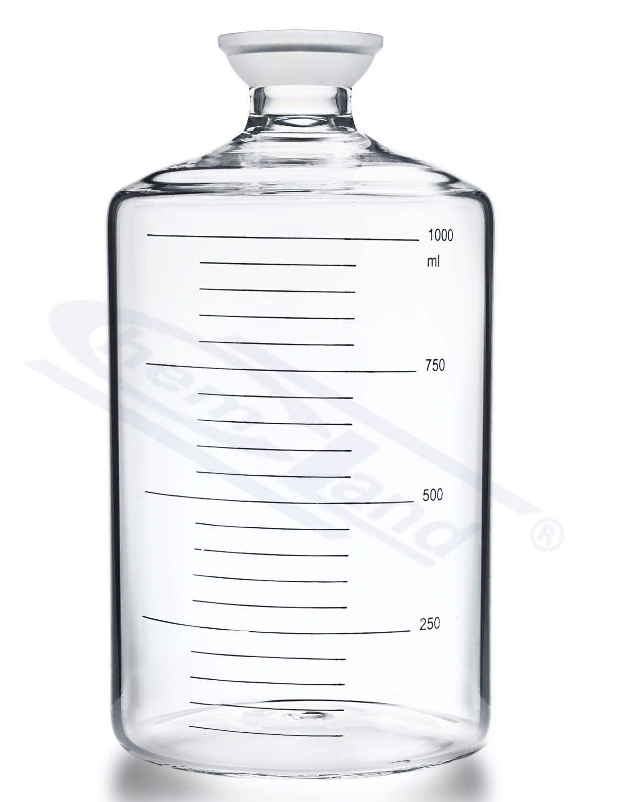 wyparka próżniowa - ODBIERALNIK 1000ml, cylindryczny, skalowany, szlif 35/20
