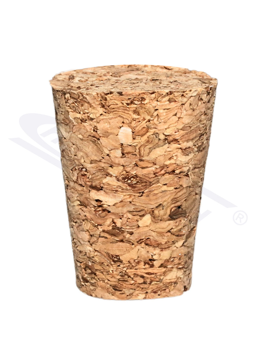 korek wykonany z korka do próbowek 18-22mm, wymiar 17x23mm h-26mm, op.10szt CHEMLAND