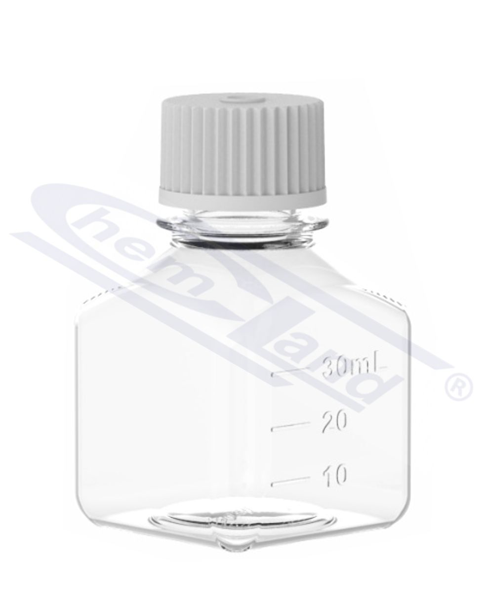 butle na media PETG z nakrętką HDPE 0030ml STERYLNE, op. 24szt CHEMLAND
