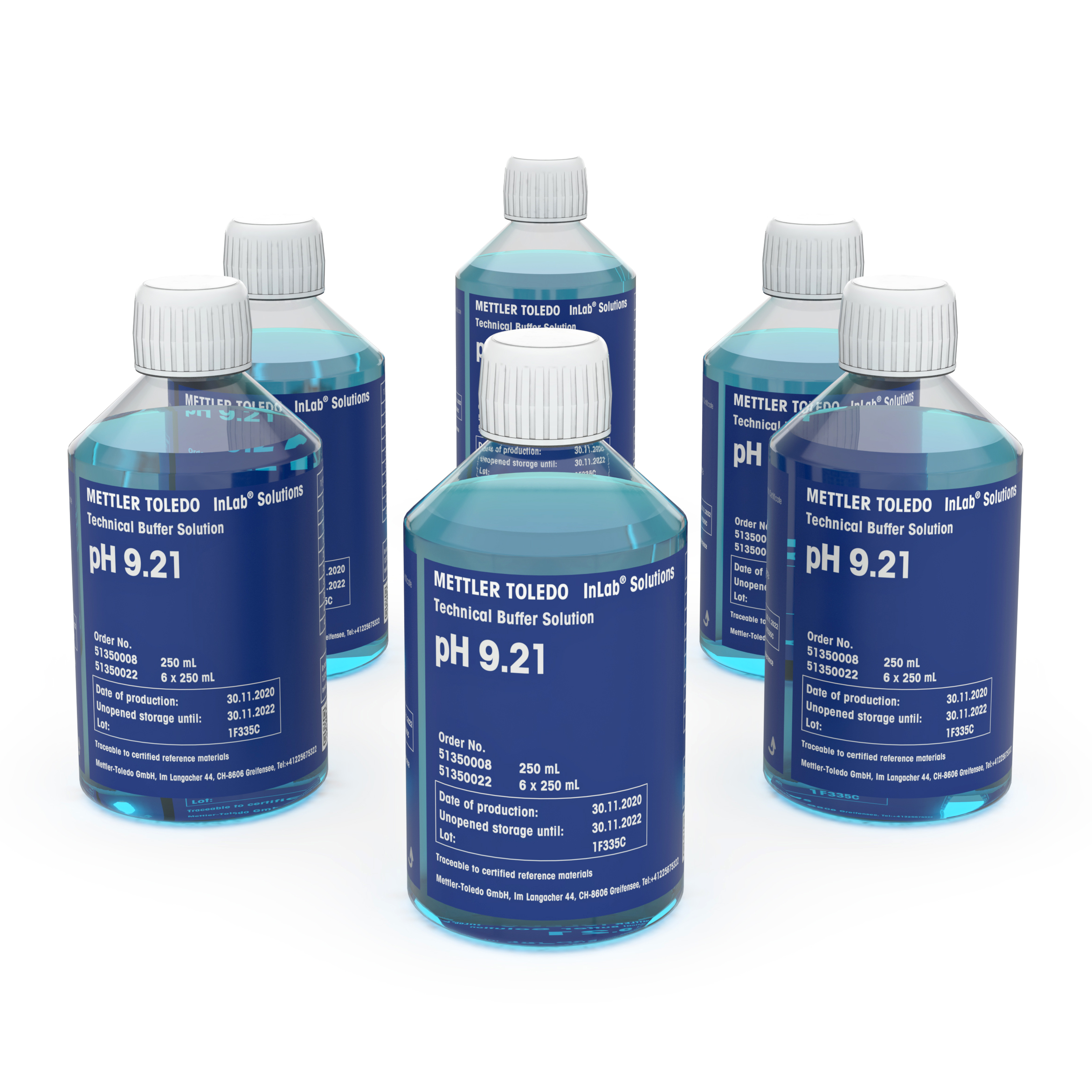 Technical buffer pH 9.21 6x250mL Bottles