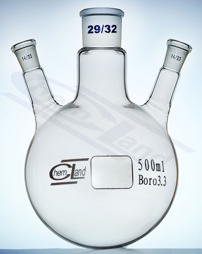 kolba kulista 3 szyje skośna  00050ml 29/14/14