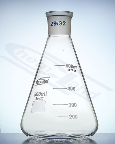 kolba stożkowa Erlenmeyera  WS .14/23 poj. 00100ml CHEMLAND