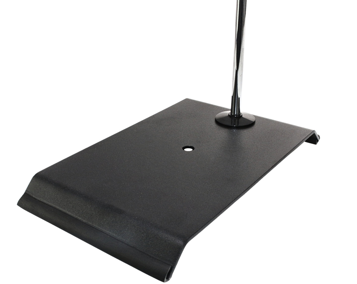 podstawa statywu 230 x 150  mm wykonana ze stali nierdzewnej malowanej na czarno 18/8 + pręt 10 x 600 mm