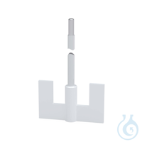BOLA U-Shaped Stirrer Shafts, L 600 mm, Ø 8 mm, aØ 80x50 mm PTFE-coated STAINLES