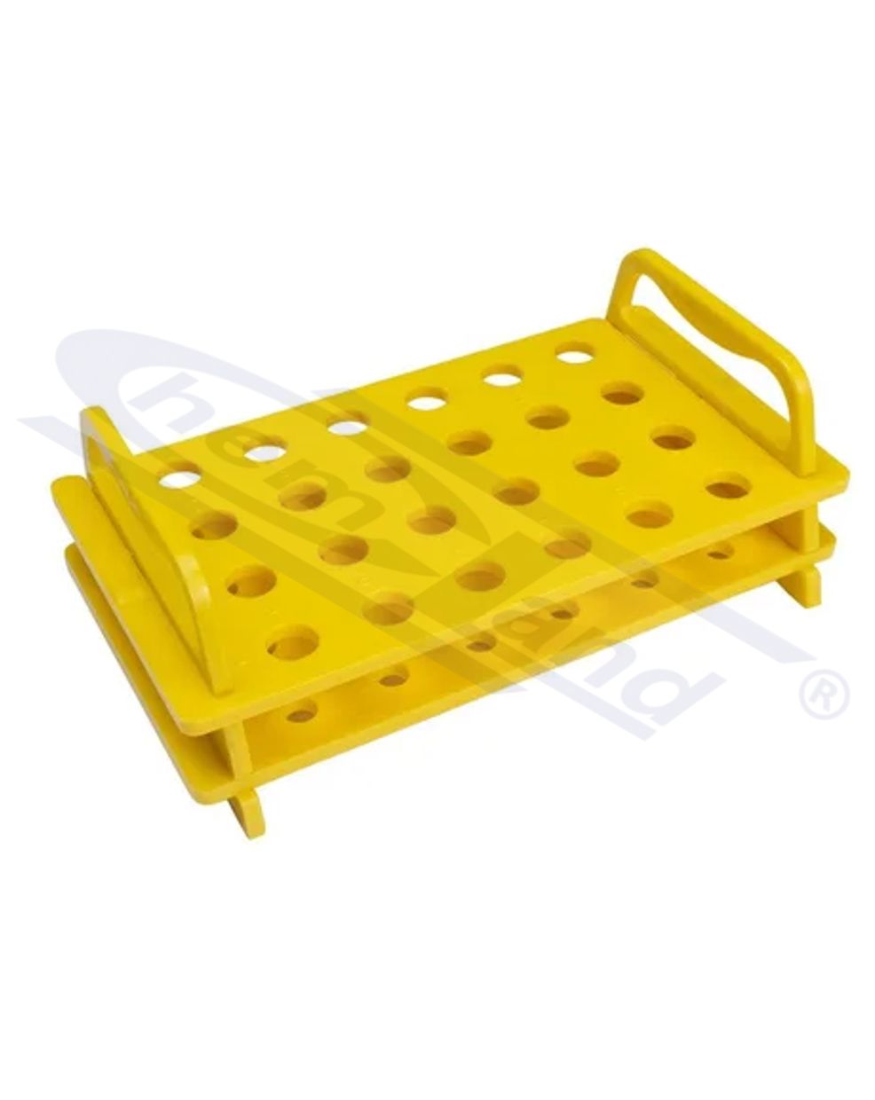 statyw z PC na probówki 1,5/2,0 ml miejsc 6x4 żółty