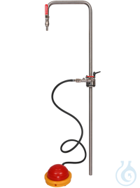 Solvent pump foot operated - discharge tube