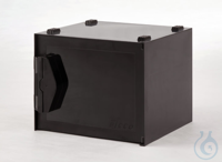 SICCO Mini Desiccator Black Basic, B 221 mm x H 183 mm x T 214 mm Black polycarb