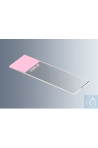 Microscope slides UniMark® pink, cut edges