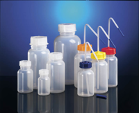 Wide neck bottle, LDPE natural, 1000 ml, round, incl. closure