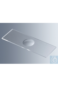 Microscope slides with cavities